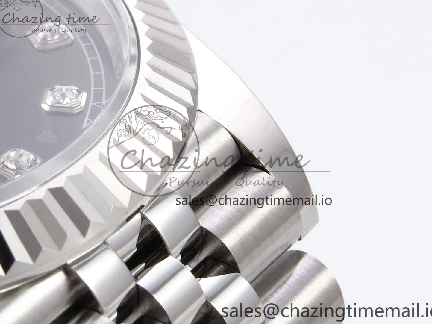 MiroTime 0515 Timeless DateJust 41 126334 EWEF Best Edition Gray Diamonds Dial on Jubilee Bracelet A 1042